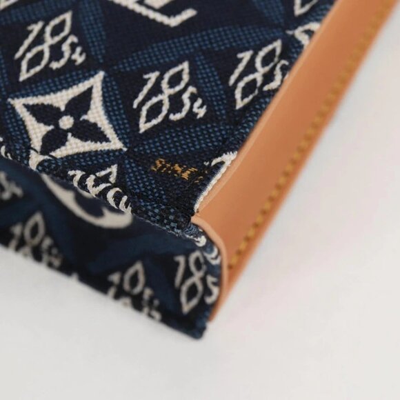 LOUIS VUITTON Pre Owned SINCE 1854 Petit Sac Plat 2way Navy M80288 Auth 132611M - Picture 3 of 16